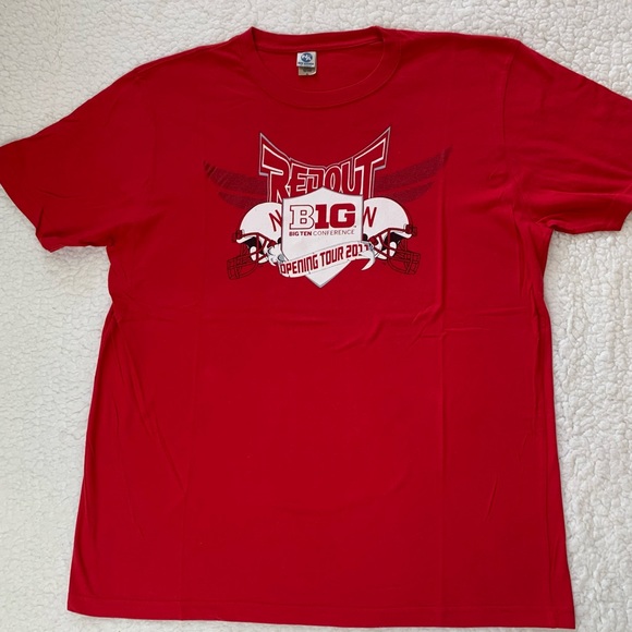 New Agenda Other - Nebraska Corn Huskers Football Big Ten Conference 2011 Opening Tour T-Shirt XL